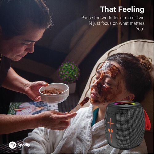 Amaya Experience deep, high-quality sound and calming colorful lights with the BD66 Waterproof Wireless Bluetooth Speaker – featuring immersive audio, IPX5 protection, and a design that brings peace t