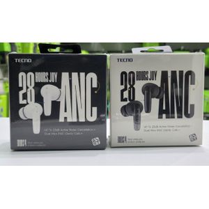 Tecno Buds 4 Air BD04 TWS Earbuds, 320 mAh, Up To 22 Hours Playtime, Enhanced Bass, TouchControl - Black