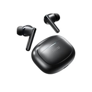 Tecno Buds 4 Air BD04 TWS Earbuds, 320 mAh, Up To 22 Hours Playtime, Enhanced Bass, TouchControl - Black