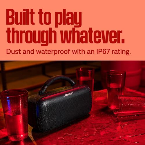 Bose SoundLink Max Portable Speaker, Large IP67 Waterproof Bluetooth Speaker, Up to 20 Hours of Playtime, USB-C, Built-in 3.5mm AUX Input