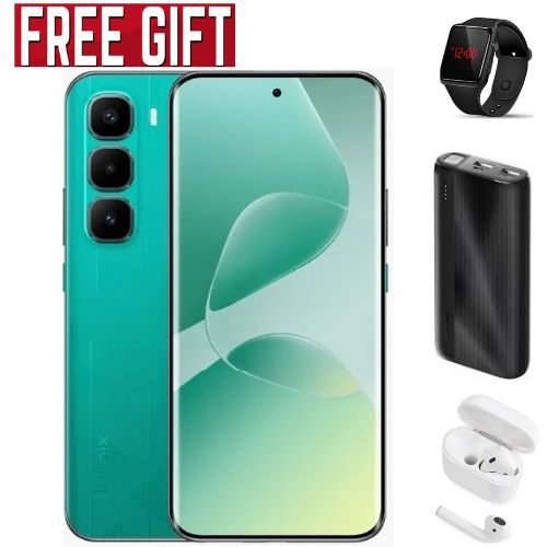 Infinix HOT 60 PRO PLUS,AMOLED CURVED SCREEN DISPLAY 6.78" INCHES(8GB +8GB) 16GB RAM & 256 GB 5160 MAH BATTERY COMES WITH FREE GIFTS ( AIRPODS + SMART WATCH +POWERBANK ) FOR YOU