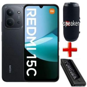 XIAOMI Redmi 15C, 6.9'',up to 8GB Extended RAM(4+4)+ 128GB Storage, Battery: 6000 mAh,1 YEAR WARRANTY - Black