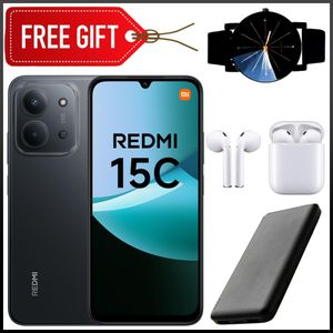 XIAOMI Redmi 15C, 6.9'',up to 8GB Extended RAM(4+4)+ 128GB Storage, Battery: 6000 mAh,1 YEAR WARRANTY - Black