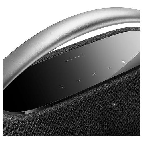 Harman Kardon Go + Play 3 Portable Wireless Bluetooth Speaker, 8Hr Battery Life, Inbuilt Microphone & Powerbank, Powerful Sound and Bass, Glass-Touch Control Panel