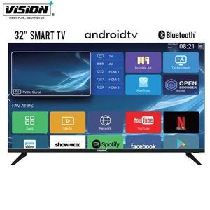 Vision Plus 43 Inch, BLUETOOTH, FRAMELESS, SMART ANDROID TV.SUPER CLEAR PICTURES AND VIDEOS. EASY TO INSTALL AND OPERATE. FREE POWER EXTENSION