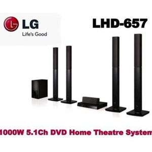 LG 5.1CH Home Theater Multi Bluetooth LHD657 Full HD with 2 years warrantyUpscaling 1000W Wireless Bluetooth Audio USB Movie Playback Simplink woofer speaker