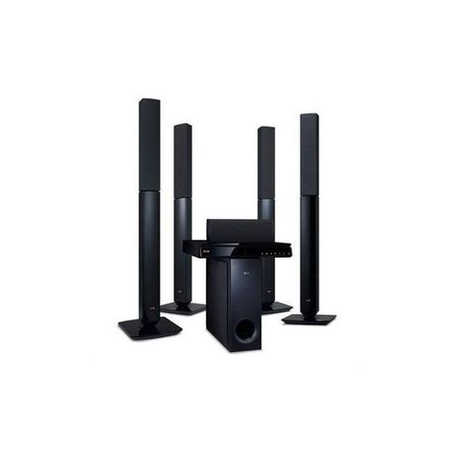 LG 1000W DVD HOMETHEATRE SYSTEM, 5.1CH DOLBY DIGITAL AUDIO, POWERFUL BASS BLAST, BLUETOOTH, HDMI, 4 TALLBOYS, LHD657