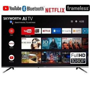OFFER!!! OFFER!!!SKYWORTH SMART ANDROID TELEVISION FULL HD FRAMELESS WITH INBUILT TUNER AND DECORDER. SUPER CLARITY PICTURE QUALITY. ENERY SAVING.CAN DOWNLOAD APPS AND INSTAL APPLICATION. 2 YEARS WTY