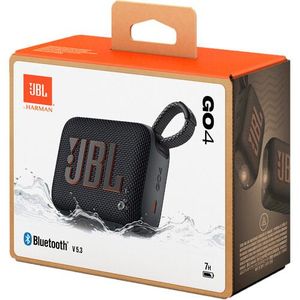 Jbl Go 4 - Ultra-Portable, Waterproof and Dustproof Bluetooth Speaker, Big Pro Sound, 7-Hour Built-in Battery, (Black)
