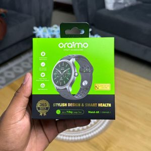 Oraimo Watch 6R, 1.39'' HDScreen, BT HD Calls, Blood oxgen & Heart Rate Monitor, IP68 Smartwatch_Chrome