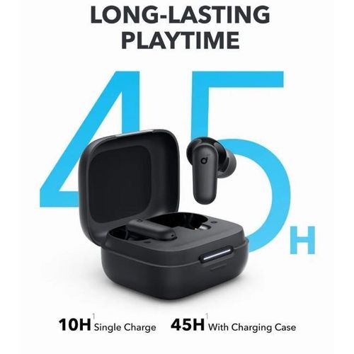 Anker Soundcore R50i NC Earbuds with 10Hrs Playtime (45Hrs with Case) & Powerful Sound.can withstand powere for a long period of time. has got a superb bass system.