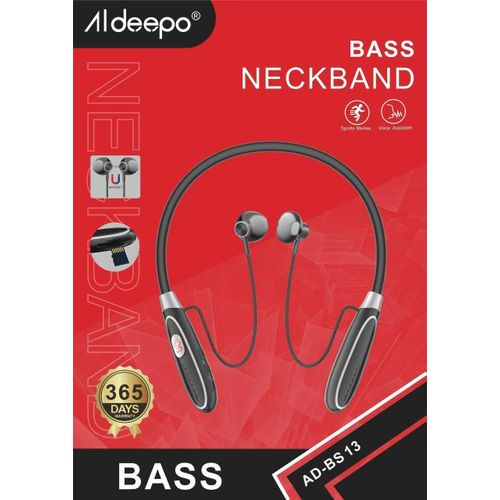 Aldeepo AD-BS13 without rubber tips 80hrs talk time wireless sport neckband with memory card slot now available