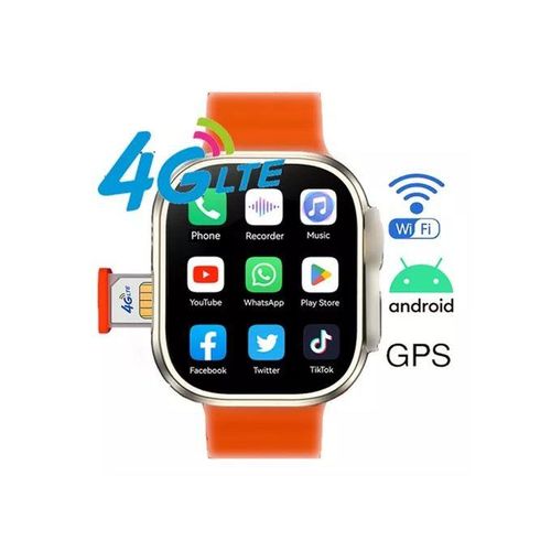 Smartwatch Smartbarry C90 ULTRA 4G SIM Smart Watch with 4GB RAM and 64GB. Internal Memory - with 2 Straps