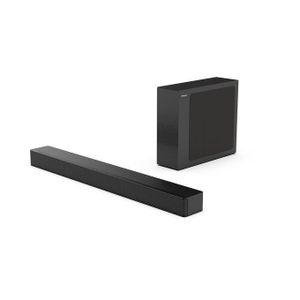 Hisense HS2100 2.1 Soundbar Home Theatre System with Wireless Subwoofer, 240W, Dolby Audio.Has got a superb deeper bass system with pure output crarity surrounding sound .