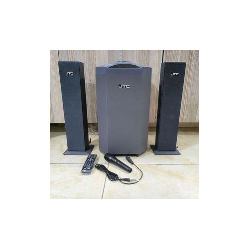 JTC J-801 Pro 2.1CH SUB Bluetooth Woofer HI-FI Sound Multimedia Speaker System default original-BT/FM-12000W + Microphone With Remote Control.