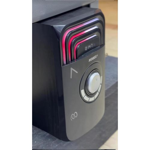 Nobel 55000W PMPO MULTIMEDIA SPEAKER SYSTEM, 5.1CH, DEEP BASS BLAST, 2 TALL BOYS, PREMIUM SOUND QUALITY, ADJUSTABLE SOUND CONTROLS, BLUETOOTH, FM RADIO, HDMI, MP3, SD CARD, AUX, USB, RCA, REMOTE CONTR