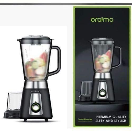 Oraimo Smart Blender 1.5L Large Capacity Glass Jar + 1 Grinder Mill 2 Speeds Control Blender Ice Crushing Functionality Easy to Clean 500W Countertop Blender