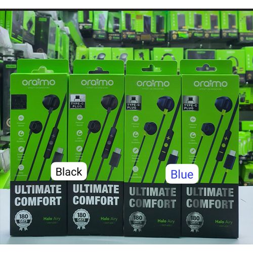 RESTOCKED🔥;
Oraimo Halo Airy OEP-650 Type C ultimate comfort earphones now available.Has a deeper cool bass sound system.suitable for all phones brand