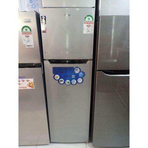 CLEARANCE OFFER Mika 168 litres double door refrigerator.The Mika 168L Double Door Fridge (MRDCD168LSD) is designed to deliver efficient food storage and cooling for modern households. With its spacio