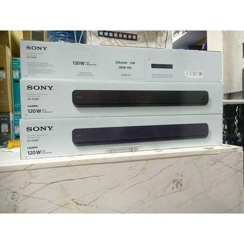Sony 120W SOUNDBAR SYSTEM, 2.0CH, DEEP BASS BLAST, DOLBY DIGITAL AUDIO, BLUETOOTH, HDMI, HT-S100RF. WITH SONY S100 YOU GOT TO EXPERIENCE AN INCREDIBLE BASS SOUND QUALITY AND SUPERB SURROUNDING TREBLE