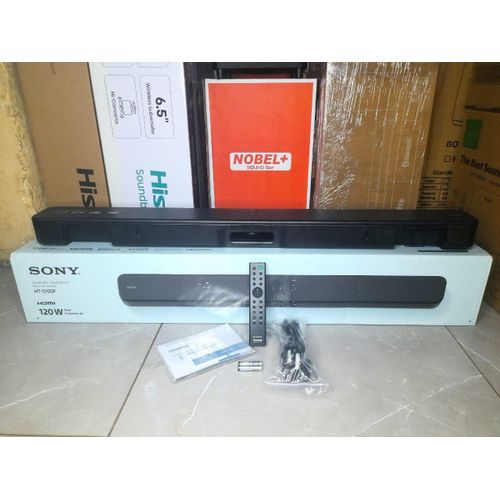Sony 120W SOUNDBAR SYSTEM, 2.0CH, DEEP BASS BLAST, DOLBY DIGITAL AUDIO, BLUETOOTH, HDMI, HT-S100RF. WITH SONY S100 YOU GOT TO EXPERIENCE AN INCREDIBLE BASS SOUND QUALITY AND SUPERB SURROUNDING TREBLE