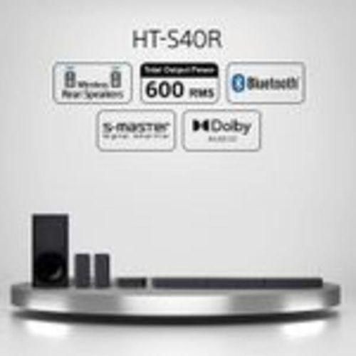 Sony HT-S40R Real 5.1ch Dolby Audio Soundbar for TV with Subwoofer & Wireless Rear Speakers, 5.1ch Home Theatre System (600W, Bluetooth & USB Connectivity, HDMI & Optical Connectivity