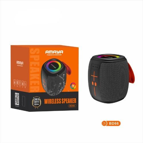 Amaya BD66 Wireless Bluetooth Speaker Portable Loud Sound System with Deep Bass, High Quality Clear Audio, Rechargeable Battery, Compact Design, Stable Bluetooth Connection, Original Amaya Speaker for