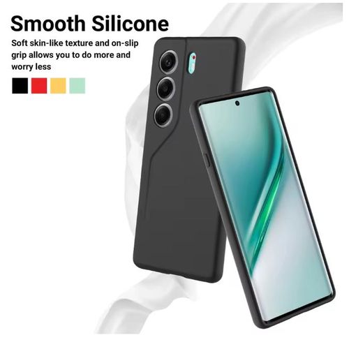 Tecno Camon 40 Pro Original Premium Silicone Black Heavy Duty Phone Case Protective Back Cover