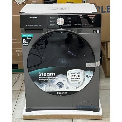 Hisense 8KG Wash and Dry Washing Machine Front Load Washer Dryer Combo – Fully Automatic Laundry Machine with Quick Wash, Energy Saving Inverter Motor, Steam Care & Smart Programs Kenya