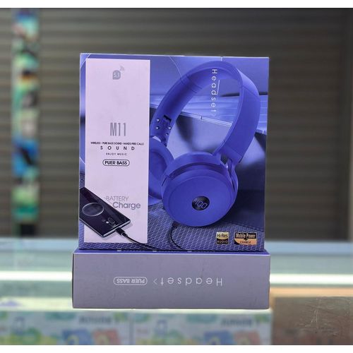 M11 Wireless Bluetooth Headphones Over-Ear Stereo Headset – Deep Bass Noise Isolation Headphones with Built-in Microphone, Foldable Design & Long Battery Life for Music, Gaming & Calls Kenya