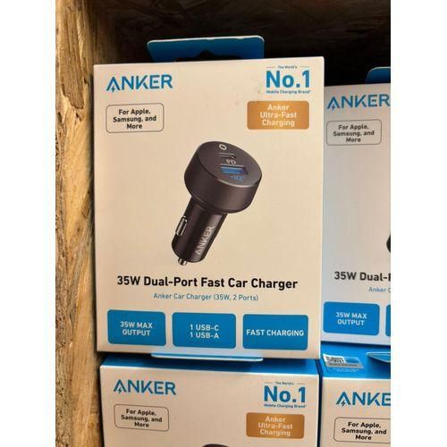 Anker PowerDrive 2 Dual USB Car Charger – Fast Charging 24W Car Adapter, Dual Port USB Vehicle Charger for Android & iPhone, Smart PowerIQ Technology, Compact Car Phone Charger for Travel, Taxi, Uber