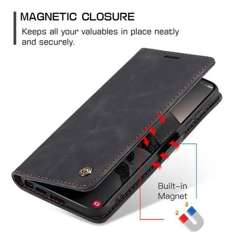 Caseme Wallet Retro Leather Kickstand Flip Case with Cash and Card Pockets and Magnetic Closure, All-Round Protection, Cover Case for Samsung Galaxy S26 Ultra