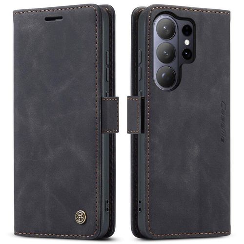 Caseme Wallet Retro Leather Kickstand Flip Case with Cash and Card Pockets and Magnetic Closure, All-Round Protection, Cover Case for Samsung Galaxy S26 Ultra