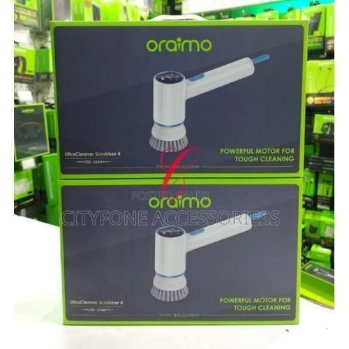 Oraimo UltraCleaner Scrubber 4 Electric Cleaning Brush, 360° Rotating Spin Scrubber with Replaceable Heads, Multi-Surface Cleaning, Waterproof & Rechargeable, Ideal for Kitchen, Bathroom, Tiles, Floor