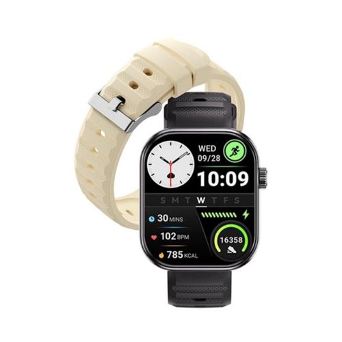 Itel Smart Watch Fit Fitness Smartwatch, Bluetooth Calling, Heart Rate Monitor, Sleep Tracking, Sports Modes, HD Display, Long Battery Life, Waterproof Smart Watch Compatible with Android & iOS Smartp