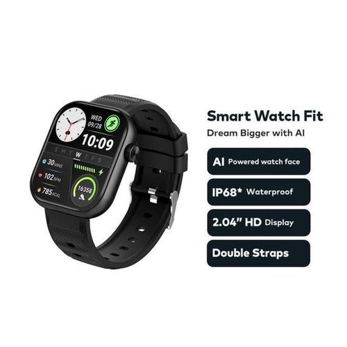 Itel Smart Watch Fit Fitness Smartwatch, Bluetooth Calling, Heart Rate Monitor, Sleep Tracking, Sports Modes, HD Display, Long Battery Life, Waterproof Smart Watch Compatible with Android & iOS Smartp