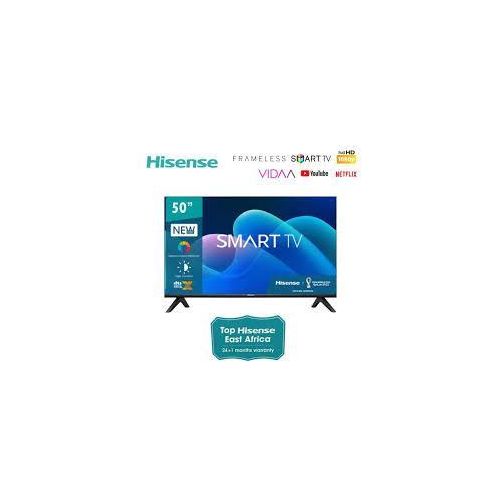Hisense 50 Inch A4 Smart Frameless HD TV | 50A4 Smart Television with VIDAA OS, DTS Virtual X Sound, Screen Mirroring & Built-in WiFi | Slim Bezel Smart TV for Netflix, YouTube & Home Entertainment
