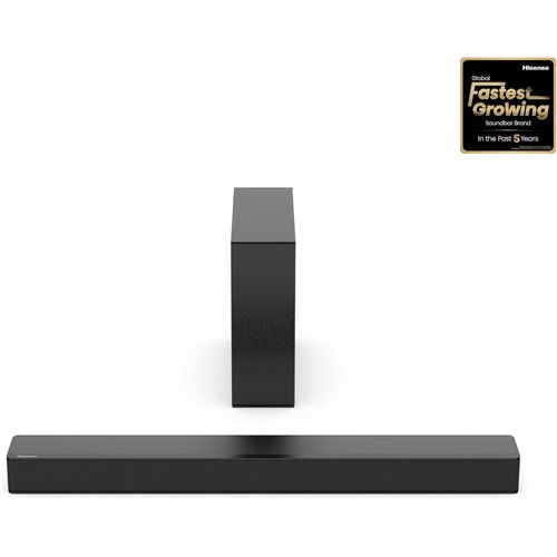 Hisense HS2100 2.1 Channel 240W Sound Bar with Wireless Subwoofer | Dolby Audio DTS Virtual:X TV Soundbar | Bluetooth HDMI ARC Home Theater Speaker for Smart TVs, Movies, Gaming & Music