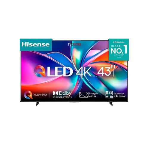 Hisense 43 Inch Q6QKEN 4K UHD QLED Smart TV | VIDAA Smart OS with Netflix, YouTube & Prime Video | Dolby Audio HDR Smart Television | Built-in WiFi Screen Mirroring Slim Smart TV