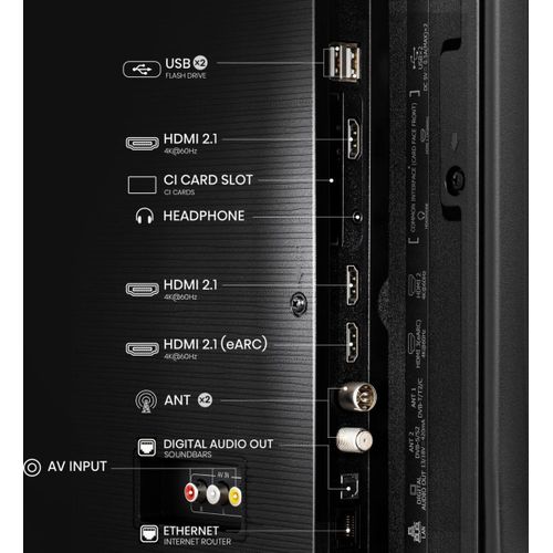 Hisense 43 Inch Q6QKEN 4K UHD QLED Smart TV | VIDAA Smart OS with Netflix, YouTube & Prime Video | Dolby Audio HDR Smart Television | Built-in WiFi Screen Mirroring Slim Smart TV