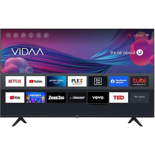 Hisense 43 Inch A4 Smart Frameless TV | Full HD Smart TV with VIDAA OS, Netflix, YouTube & Built-in WiFi | Slim Bezel LED Television with Screen Mirroring & DTS Sound for Home Entertainment