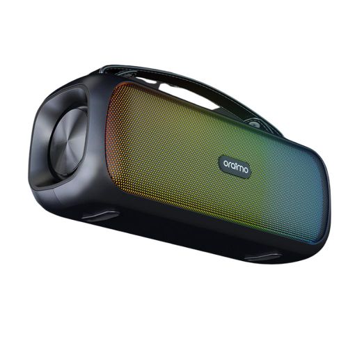 Oraimo Boom Powerful Wireless Speaker | Portable Bluetooth Speaker with Massive Bass, Long Battery Life, Stereo Sound & Bluetooth Connectivity | Outdoor Party Speaker Black