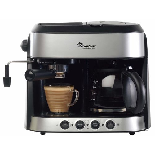 Ramtons Cappuccino Maker RM/753 15 Bar Espresso Machine Milk Frother 1.6L Water Tank 850W Coffee Maker Cappuccino Latte Machine Home Office Coffee Machine Kenya