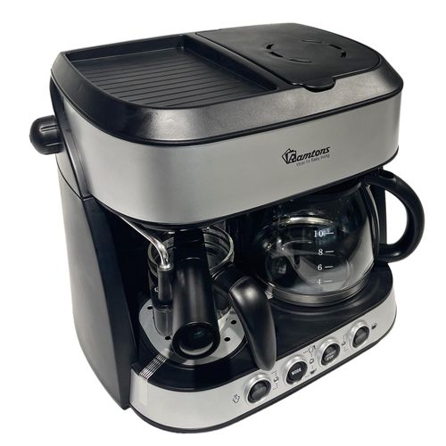 Ramtons Cappuccino Maker RM/753 15 Bar Espresso Machine Milk Frother 1.6L Water Tank 850W Coffee Maker Cappuccino Latte Machine Home Office Coffee Machine Kenya