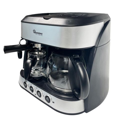 Ramtons Cappuccino Maker RM/753 15 Bar Espresso Machine Milk Frother 1.6L Water Tank 850W Coffee Maker Cappuccino Latte Machine Home Office Coffee Machine Kenya