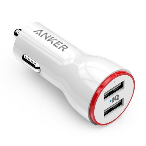Anker PowerDrive 2 24W Dual USB Car Charger Fast Charging Adapter Kenya 2 Port Smart IC Compact Charger For iPhone Samsung Android Safe Durable Car Charger Best Price Nairobi
