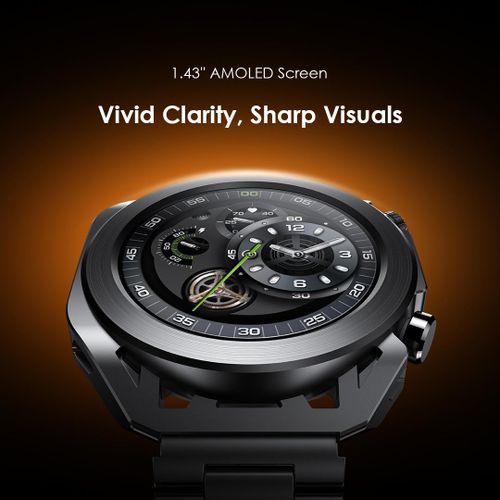 Oraimo Watch Pro X Smartwatch Kenya AMOLED Display Bluetooth Calling Fitness Tracker Waterproof Smart Watch Heart Rate Sleep Monitor Android iPhone Best Price Nairobi