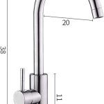 360º Stainless Steel Kitchen Mixer Tap (Hot & Cold)
