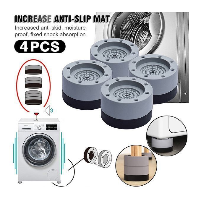4PCS Shock and Noise Cancelling Washing Machine Support,Washer And Dryer Anti-Vibration Pads, Washing Machine Foot Pads for All Washing Machine