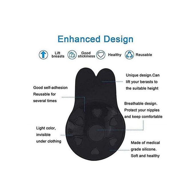 Fashion Women Push Up Bras Self Adhesive Silicone Strapless Invisible Bra Reusable Sticky Breast Lift Bra Pads